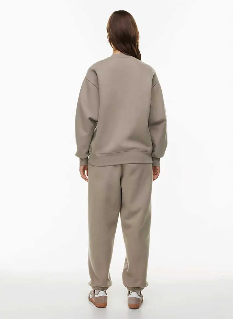Cozy Fleece Boyfriend Crew Sweatshirt