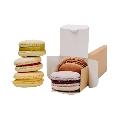 Colorful french macarons