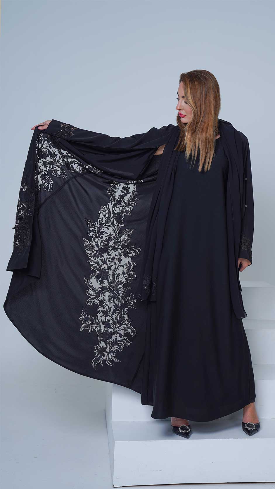 BLACK DANTEL ABAYA