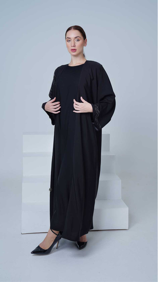 CREPE STONE ABAYA