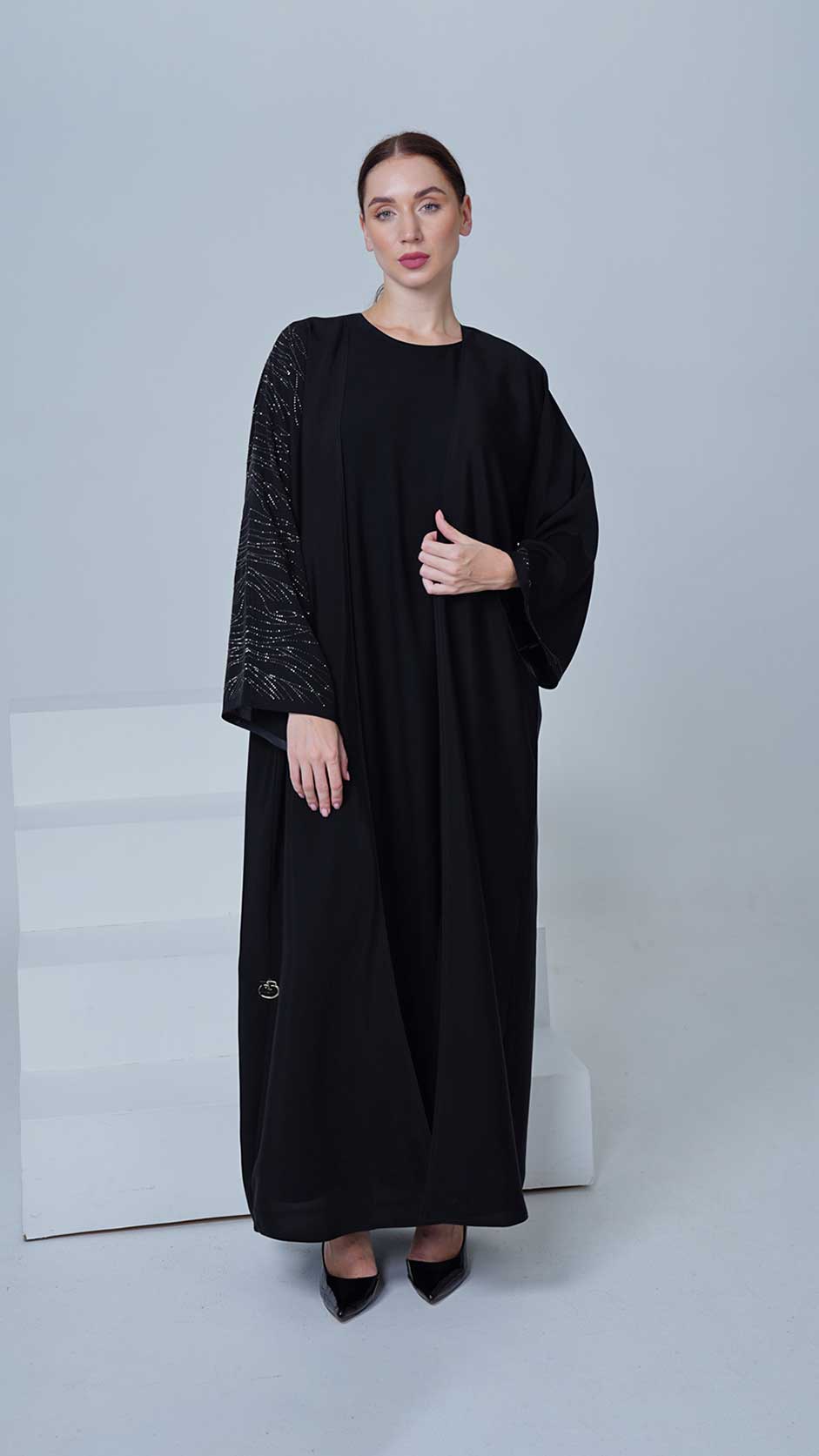 CREPE STONE ABAYA