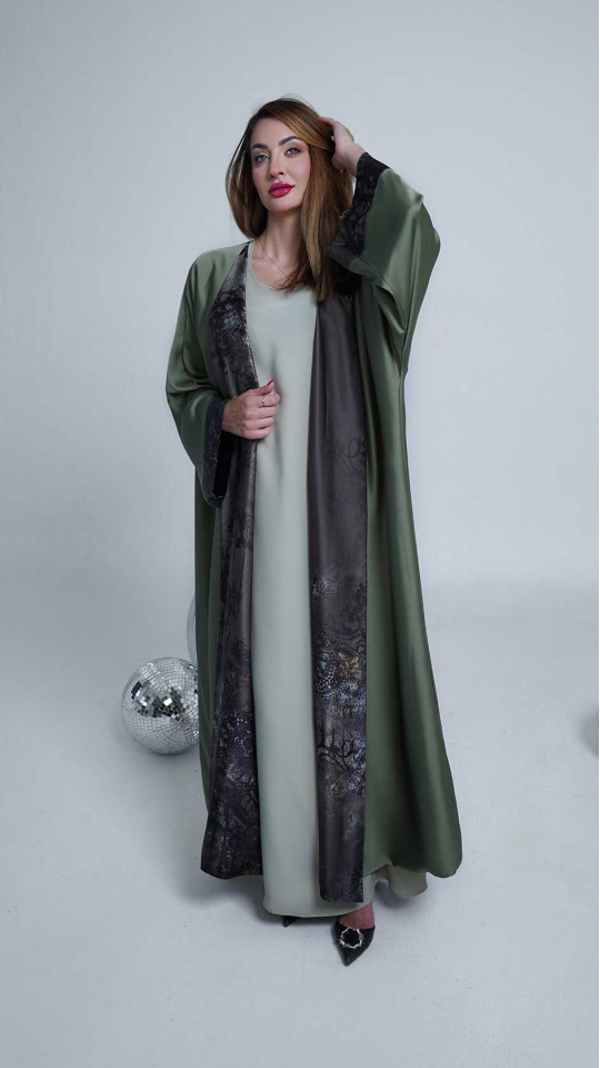 DOUBLE SILK ABAYA