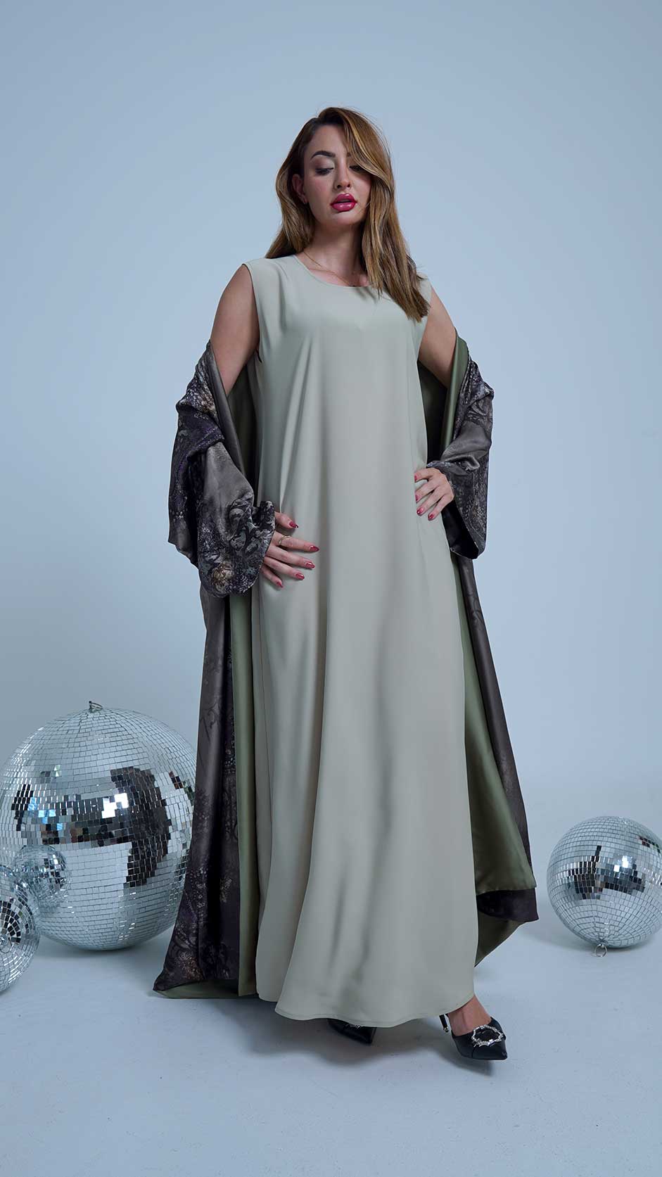 DOUBLE SILK ABAYA