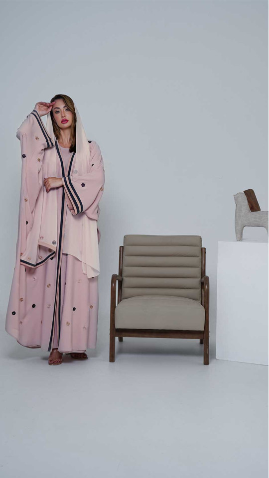EMBROIDERY FARASHA ABAYA